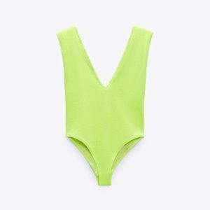 NWT Zara Neon Green One Piece